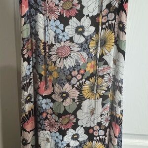 O'Neill Black Floral Maxi Skirt